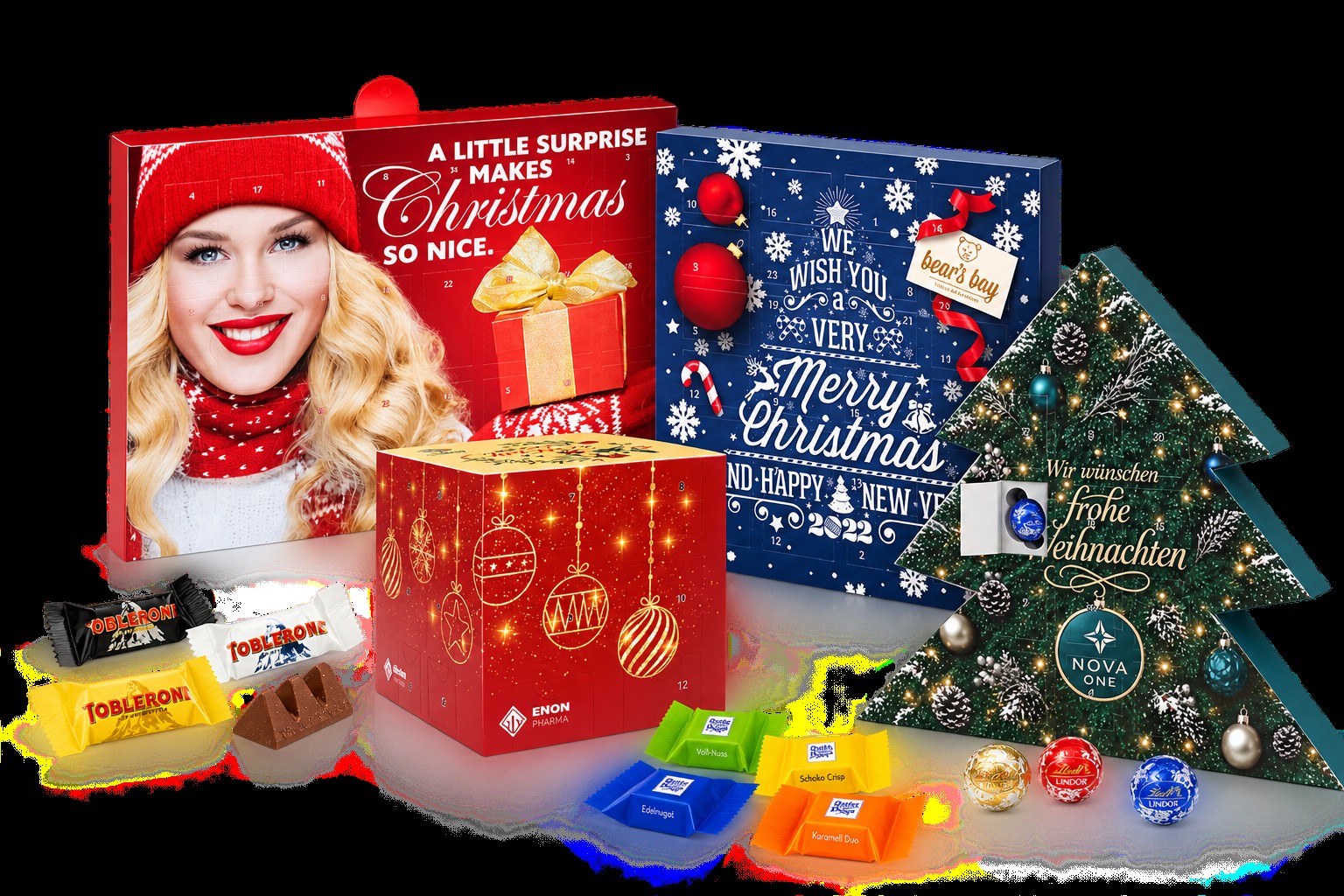 Adventskalender mit Logo