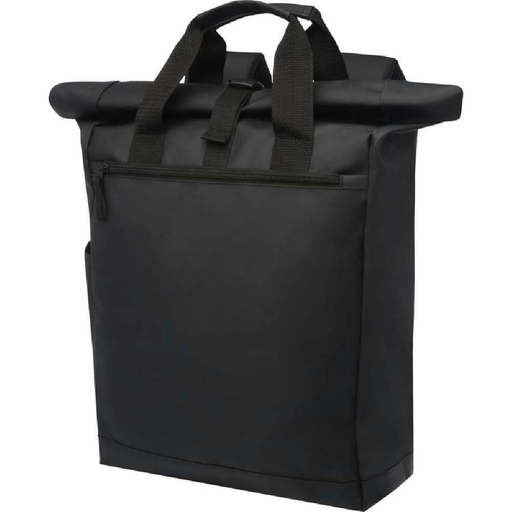 Schwarzer Laptop-Rucksack für kleine Mengen mit Logo